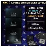 2016-2018 3 Years of Limited Edition Silver Proof