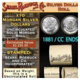CC End On SEARS 10 Coin UNC Morgan Dollar $1 Roll