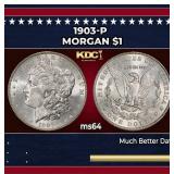 1903-p Morgan Dollar $1 Grades ms64