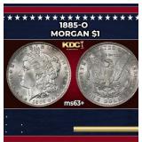 1885-o Morgan Dollar $1 Grades ms63+