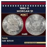 1885-o Morgan Dollar $1 Grades ms65