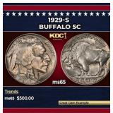 1929-s Buffalo Nickel 5c Grades ms65