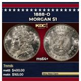 1888-o Morgan Dollar $1 Grades ms64+