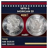 1879-s Morgan Dollar $1 Grades ms65+
