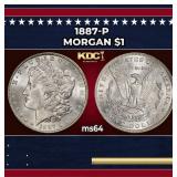 1887-p Morgan Dollar $1 Grades ms64