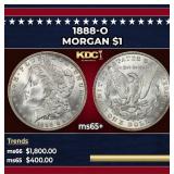 1888-o Morgan Dollar $1 Grades ms65+