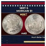1897-s Morgan Dollar $1 Grades ms63