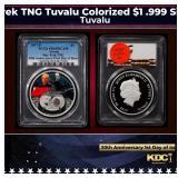 PCGS 2017-p Star Trek TNG Tuvalu Colorized $1 .999