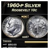 1960-p Roosevelt Dime Silver 10c ms67 SEGS
