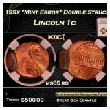 NGC 199x *Mint Error* Double Struck Lincoln Cent 1