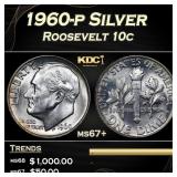 1960-p Roosevelt Dime Silver 10c ms67+ SEGS