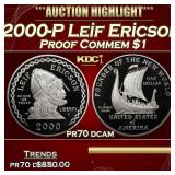 2000-P Leif Ericson Proof Modern Commem Dollar $1