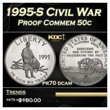 1995-S Civil War Proof Modern Commem Half Dollar 5