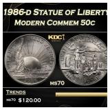 1986-d Statue of Liberty Modern Commem Half Dollar