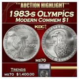 1983-s Olympics Modern Commem Dollar $1 ms70 SEGS
