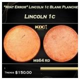 *Mint Error* Lincoln 1c Blank Planchet Lincoln Cen