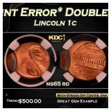 NGC 199x *Mint Error* Double Struck Lincoln Cent 1