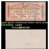 1864 5th Series Confederate States Thirty Dollars