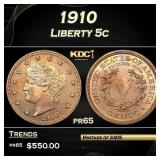 1910 Proof Liberty Nickel 5c pr65 SEGS