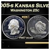 2005-s Kansas Silver Proof Washington Quarter 25c