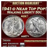 1941-d Walking Liberty Half Dollar Near Top Pop! 5