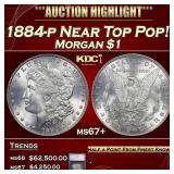 1884-p Morgan Dollar Near Top Pop! $1 ms67+ SEGS