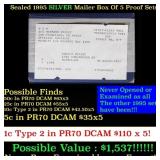 Original sealed box of 5x SILVER 1995 United State