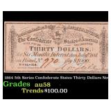 1864 5th Series Confederate States Thirty Dollars