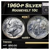1960-p Roosevelt Dime Silver 10c ms66+ SEGS