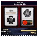 NGC 1970-s Proof Kennedy Half Dollar 50c pr68 cam