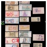 Group of 10 Foreign Banknotes - Wide Variety of Co
