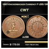 1863 Knickerbocker Currency Civil War Token F- 255
