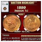 NGC 1899 Indian Cent 1c ms66+ rd CAC NGC