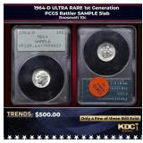 PCGS 1964-D ULTRA RARE 1st Generation PCGS Rattler
