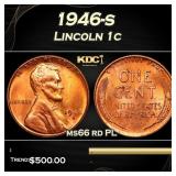 1946-s Lincoln Cent 1c ms66 rd PL SEGS