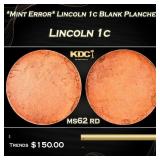 *Mint Error* Lincoln 1c Blank Planchet Lincoln Cen