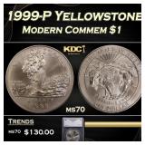 1999-P Yellowstone Modern Commem Dollar $1 ms70 SE