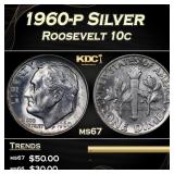 1960-p Roosevelt Dime Silver 10c ms67 SEGS