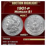 1901-p Morgan Dollar 1 ms62+ USCG