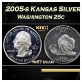 2005-s Kansas Silver Proof Washington Quarter 25c