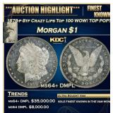 1878-p 8tf Morgan Dollar Crazy Lips Top 100 WOW! T
