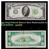 1928B $10 Green Seal Federal Reseve Note Redeemabl