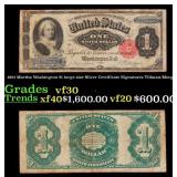 1891 $1 large size Silver Certificate Martha Washi