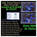 2001-s United States Mint Proof Set - 10 Coins Inc