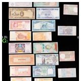 Group of 10 Foreign Banknotes - Wide Variety of Co