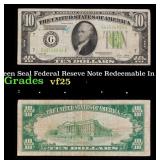 1928B $10 Green Seal Federal Reseve Note Redeemabl