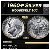 1960-p Roosevelt Dime Silver 10c ms67 SEGS