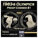 1983-s Olympics Proof Modern Commem Dollar $1 pr70