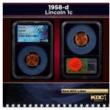 NGC 1958-d Lincoln Cent 1c ms66 rd NGC