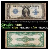1923 $1 large size Silver Certificate Grades vf++